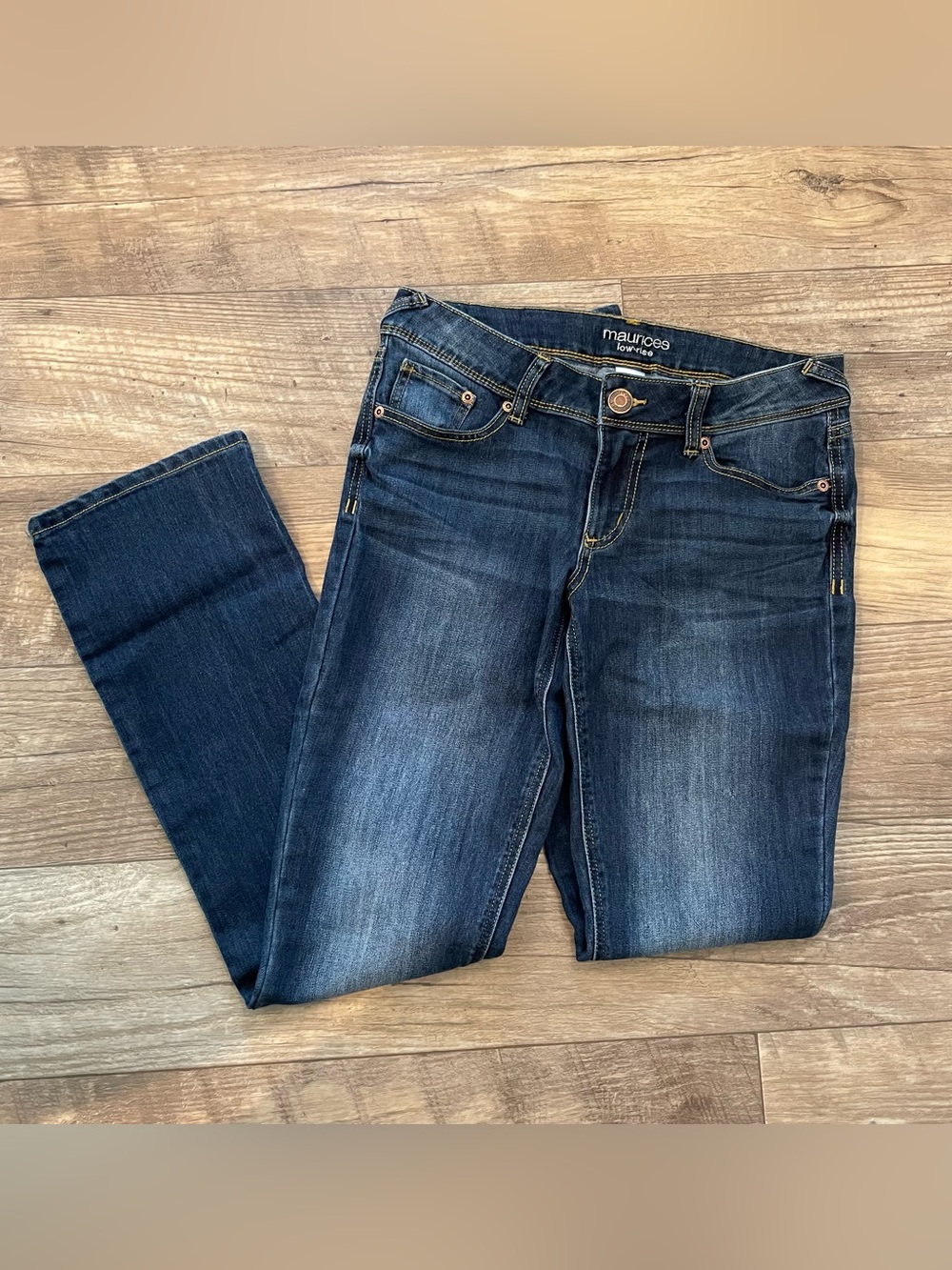 Maurices Indigo Dark Wash Skinny Jeans